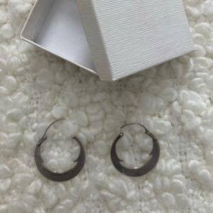 Sterling Silver hoop earrings -made in Mexico